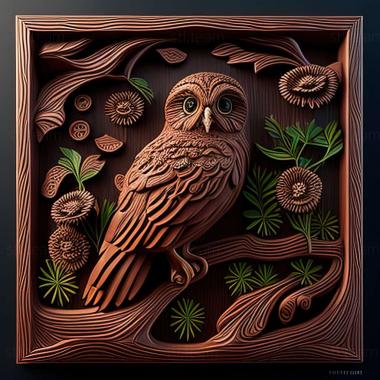 3D модель Glaucidium mooreorum (STL)